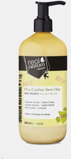 REAL NATURA COSMETICS MODELADOR INT. BFF PRO-CACHOS SEM NOS 500ml