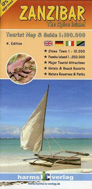 Carte détaillée - Zanzibar   Harms Verlag
