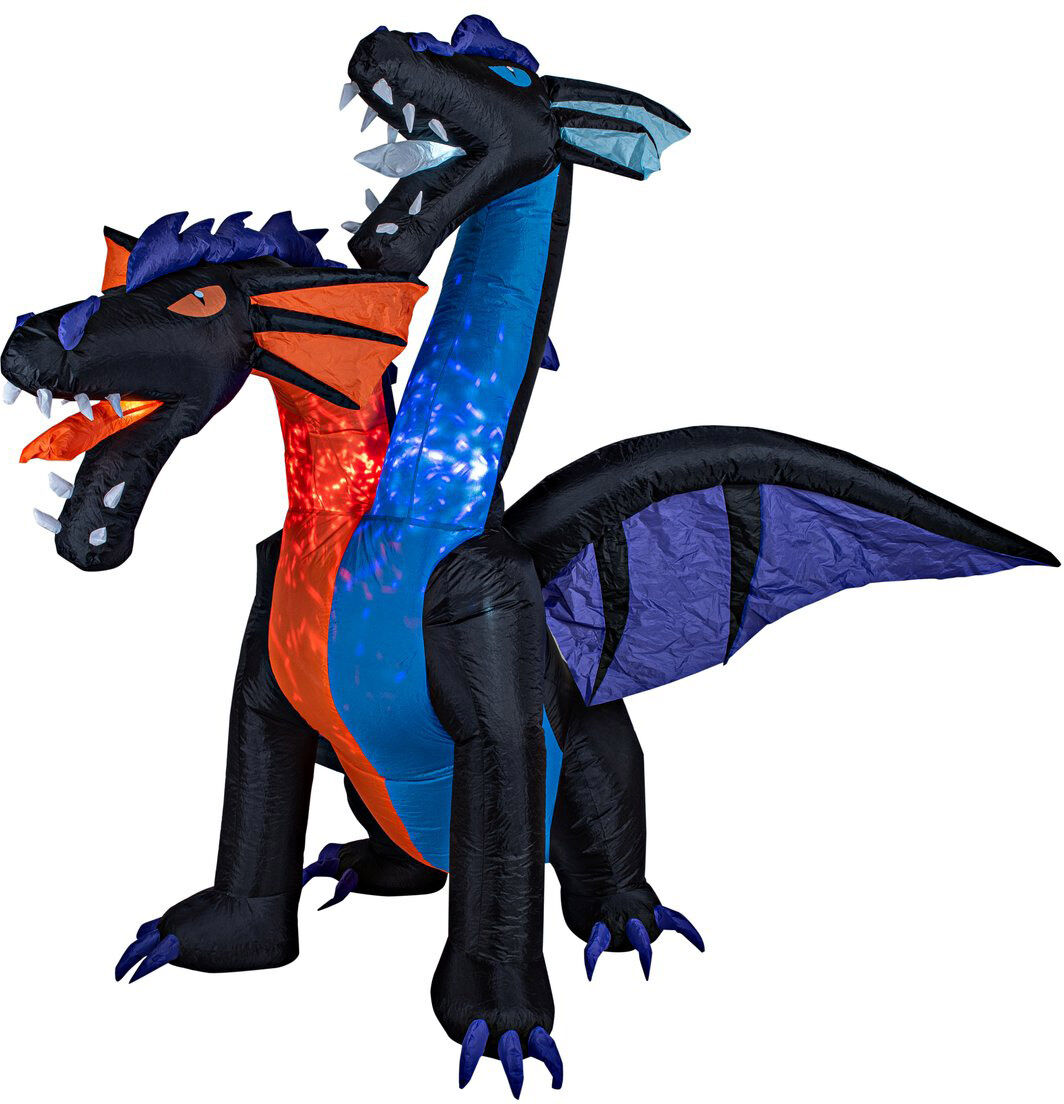 Europalms Halloween Aufblasbare Figur Drache, 208cm
