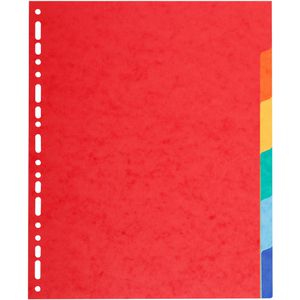Exacompta Register 2106E, A4 Überbreite, blanko, Karton, 6-teilig, vollfarbig