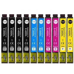 10 kompatible XL-Druckerpatronen wie Epson 405, 405XL Schwarz, Cyan, Magenta, Gelb