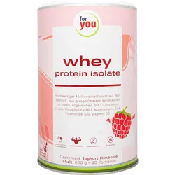 for you whey protein isolate Joghurt-Himbeere 600 g Pulver