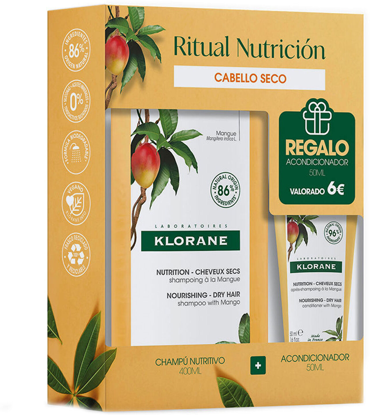 KLORANE Nourishing Mango Butter Gift Set