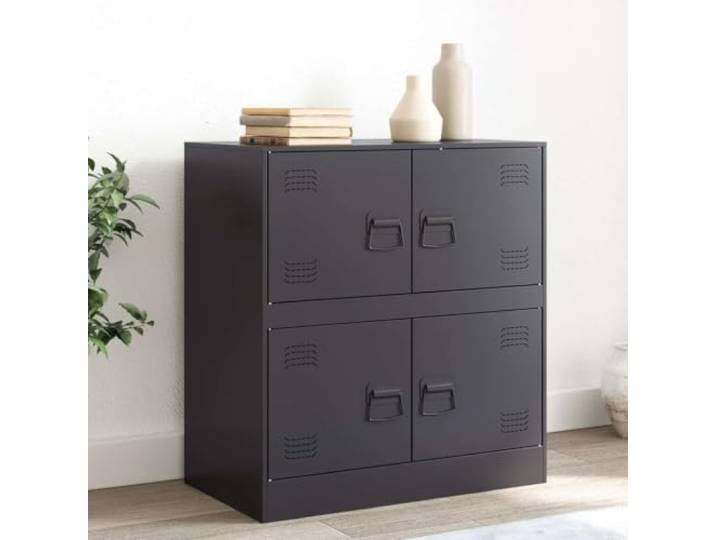 HEFZGDB Modernes Sideboard mit Griffen aus Stahl für das Wohnzimmer, pflegeleicht für Zuhause mit praktischem Stauraum