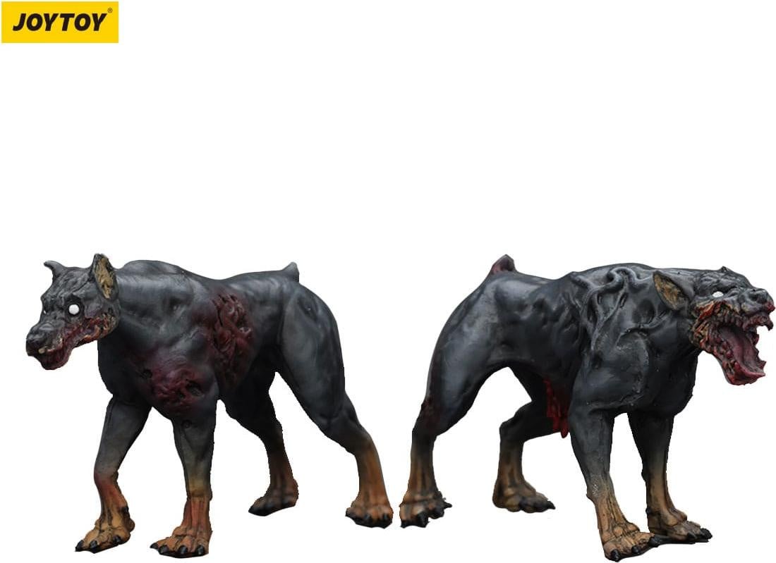 Joy Toy Zombie Dark Source actiefiguren politiehonden 2-pack, 8 cm