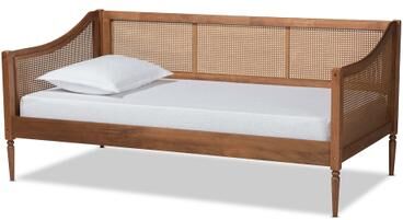 Baxton Studio Ogden Mid-Century Modern Synthetic Rattan Daybed-Twin