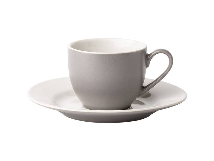 Espressotassen-Set Elements Taupe Steingut 8 Stk