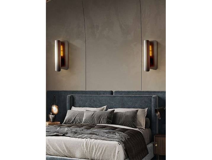 Une peinture enroulée lampes murales créatives appliques intérieures LED chambre appliques murales intérieures pour chevet maison hôtel chambre décoration