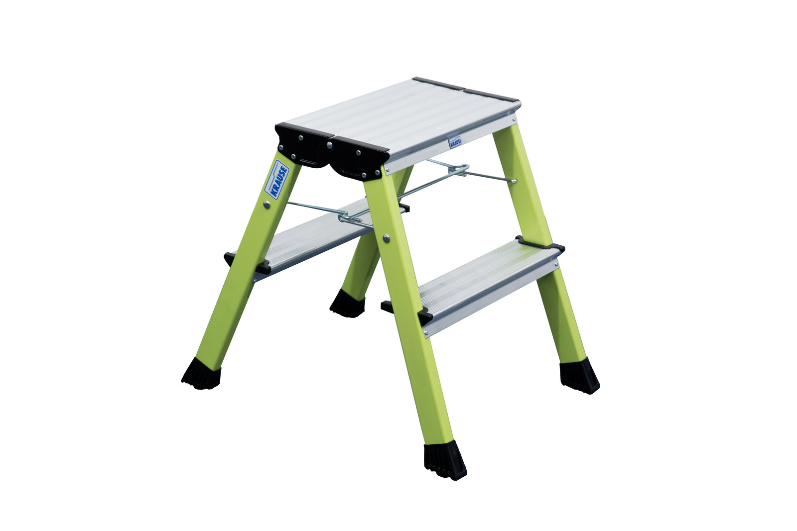 Krause MONTO Dubbele klapladder Rolly, groen, 2x2 treden