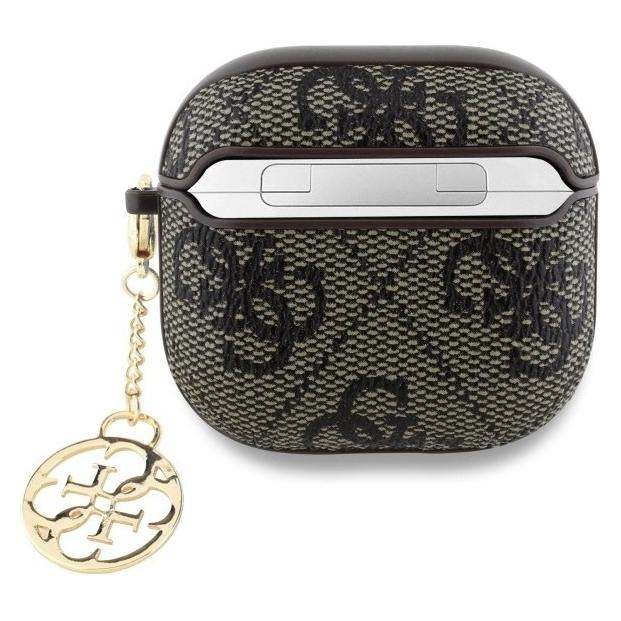 Guess 4G Charm Collection Cover für Apple Airpods 4 - brown (Kopfhörer Hülle) (GUA4G4GSMW)
