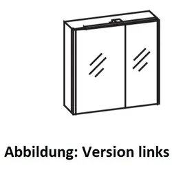 Artiqua LED-Spiegelschrank mit Farbtemperaturwechsel, Graphit Struktur quer, 074-SDT-1-70-R 074-SDT-1-70-R-401