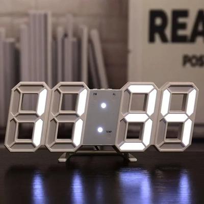 Uplifted Finds Modern 3D LED Digital Wall Clock With Glow Night Mode And Temperature 01