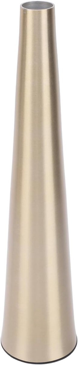 Kleine Bloemenvaas Decoratieve Vaas Geborsteld Aluminium Goud Mond: 2,2 cm, Basis: 5 cm