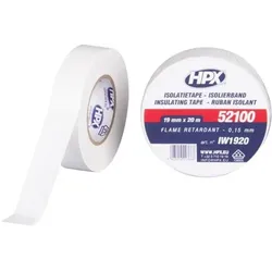 HPX, Klebeband, PVC insulating tape VDE - white 19mm x 20m (19 mm)
