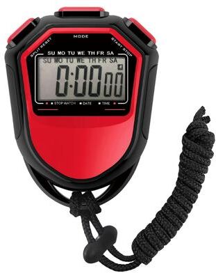 On Spot Shop High Visibility LCD Digital Stopwatch, Waterproof Handheld Chronograph For Coaching, Sports Training & Track Meets red