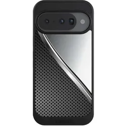 Nivocase Hülle für Google Pixel 10 Handyhülle NIVOcore Case Schwarz Carbon Metall Stahl (Google Pixel 10), Smartphone Hülle, Schwarz