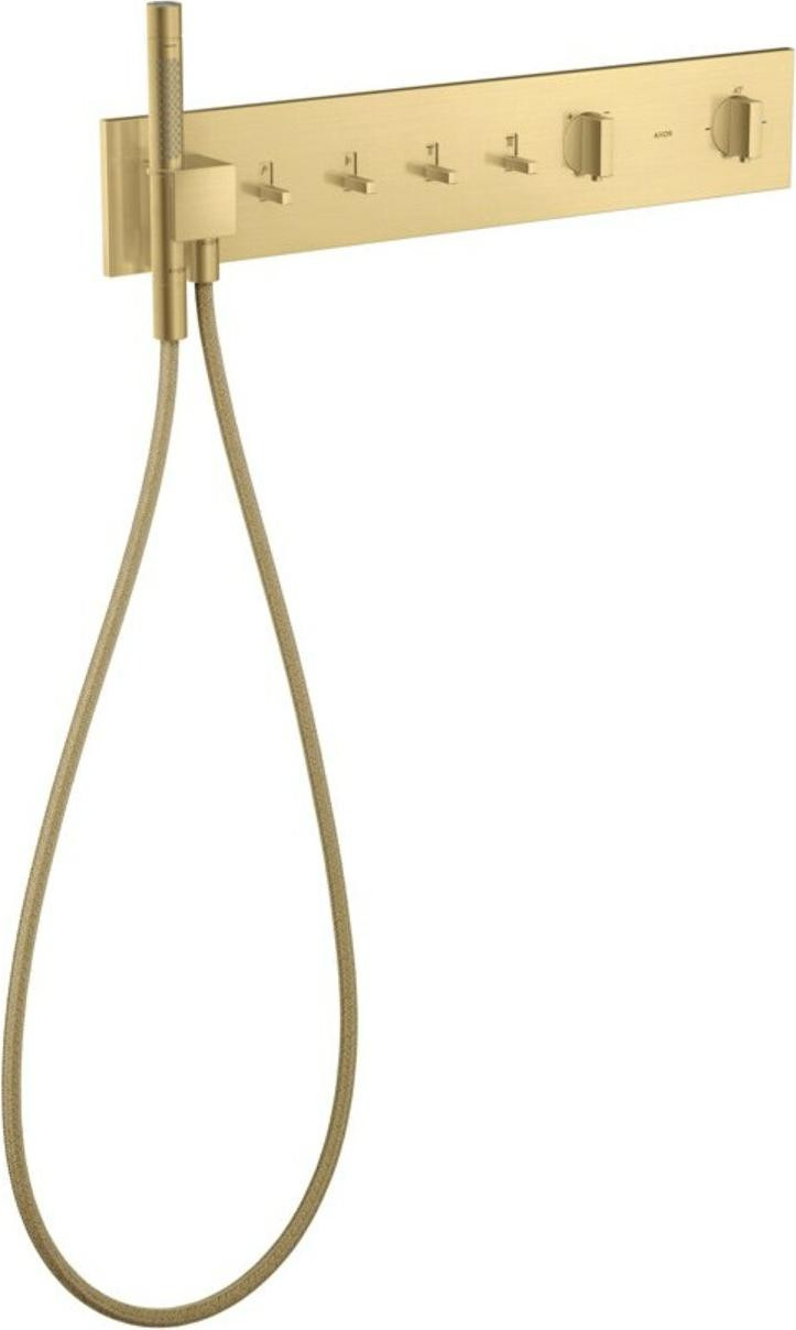 Axor Complete doucheset ShowerComposition UP-THM met 4 functies in geborsteld goud