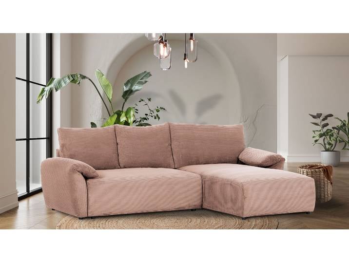 Ginger Moon Ecksofa Cuty mit Schlaffunktion in Trendstoff Cord