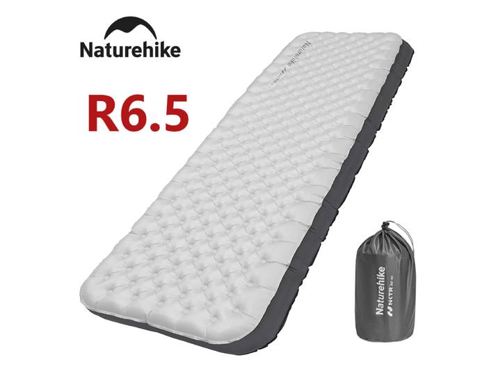 Naturerandonnée R6.5 matelas pneumatique 10 cm épaissi ultraléger coussin de couchage pour Camping randonnée chaud Portable extérieur matelas gonflable