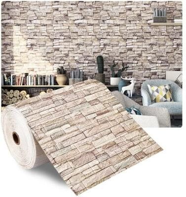 Uplift Essentials Architectural Narrative Surface High Definition 3D Brick Wall Sculpture style 1 27.5 In X 3.2 Ft