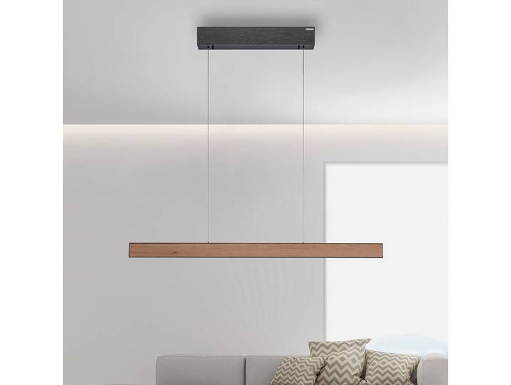 E-Motion LED-Pendelleuchte, oak/black pearl, CCT - PURE PURE E-Motion - Wohnzimmer - Modern - Metall - Einflammig