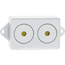Externe Piezo-Sirene AS 05, 12 V DC 100 mA, Lautstärke ca. 110 dB(A)/m Innenmontage, zu Gasmelder GA 80/CO 80 Indexa