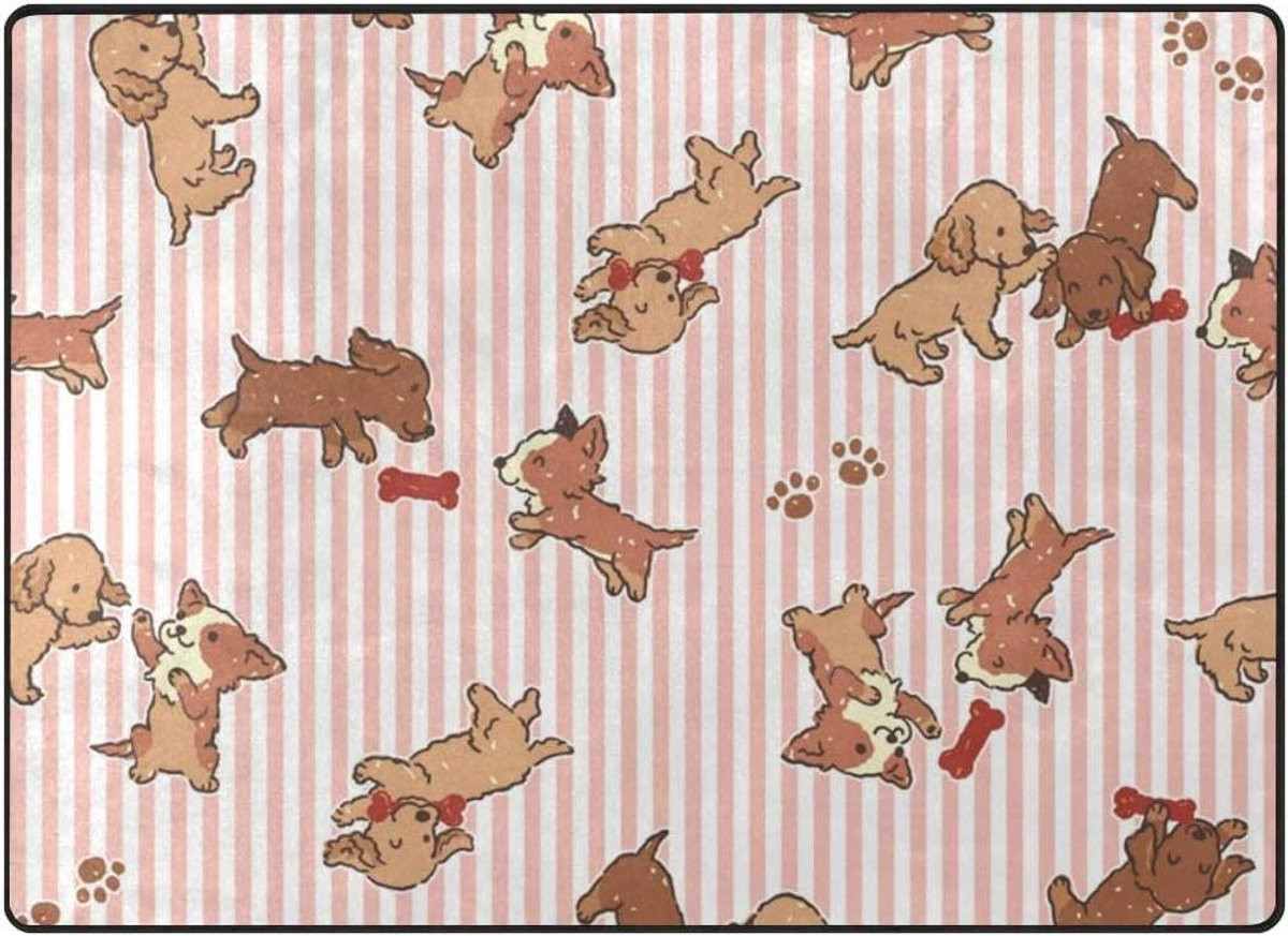 Handgeschilderd Vloerkleed Deurmat Entree Decoratie - Meerdere Kleuren - 160 x 122 cm