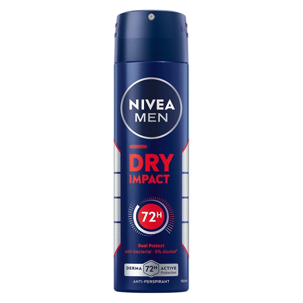 Nivea Dry Impact Male Spray (Spray, 150 ml) (4006000104737)