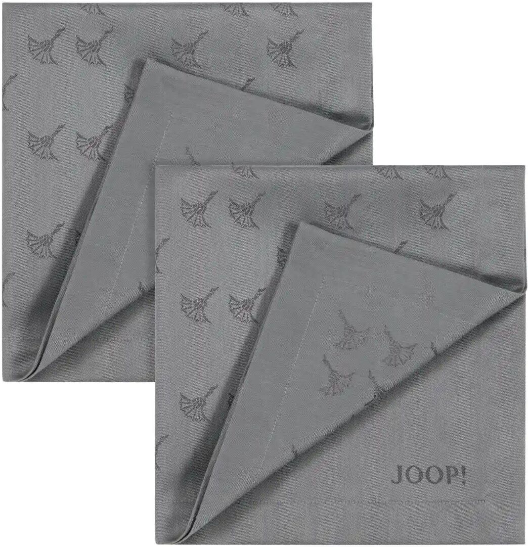 JOOP! Servietten 2er-Set Faded Corn.   ¦ silber ¦ Naturfaser ¦ Maße (cm): B: 50