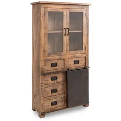 Vitrine Sanur Holz Orange Mango
