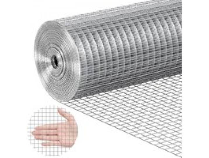 VEVOR Drahtgeflecht 610mmx7,62m Volierendraht 19 Gauge Maschendrahtzaun, Feuerverzinkte Maschendrahtrolle 12,7x12,7mm Maschenweite Maschendraht für Kaninchenkäfige Kleine Nagetiere
