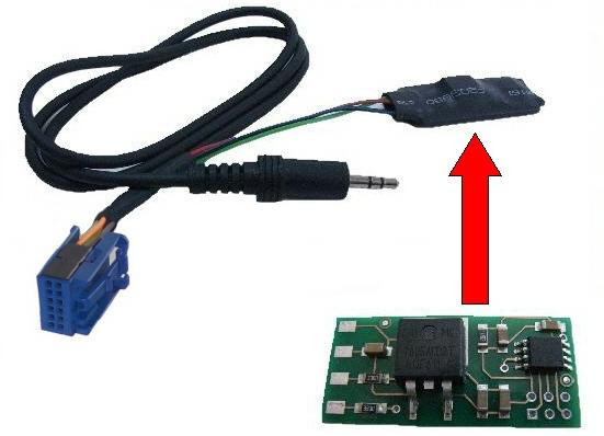 Tradefox AUX-adapter voor MP3-muziek via 12-polige CD-wisselaar voor Audi Concert, Chorus en Symphony 3