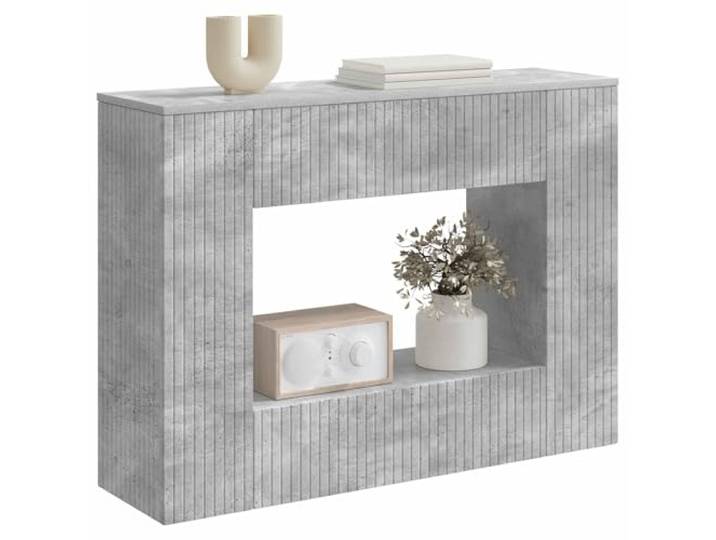 vidaXL Konsolentisch Betongrau 101 x 29 x 74 cm Holzwerkstoff