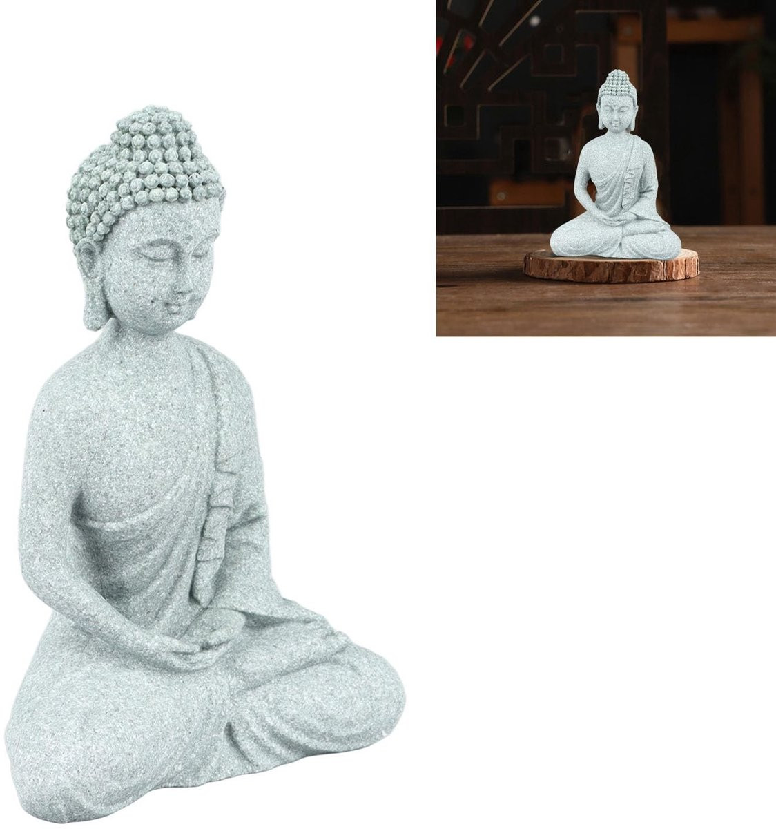 Solidchoice - Klein Boeddha Beeld voor Meditatie en Decoratie