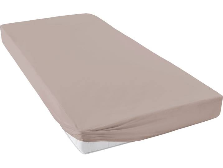 Spannbettlaken PRIMERA Max - Der Teamplayer , grau (kiesel), B:180cm L:200cm, Jersey, Obermaterial: 100% Baumwolle, Bettlaken, Spannbettlaken, FAMILIENHELD mit einem sicheren und komfortablen Schutz