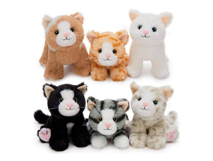 LuxusKollektion Kuscheltier Kuscheltier 6er Set Kätzchen Plüsch Catteddy Geschenk mehr katze (6-St)