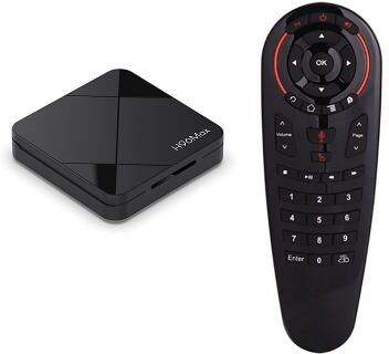 LightInthebox H96 Max Android 14 TV Box 4K Ultra HD Smart Streaming Media Player Ok Google Voice Remote, Support Netflix YouTube Prime Video Disney 4K UHD Streaming Device for Smart TV Home Theater