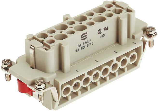 Harting Insert de connecteur HAN 6 HVE-BU-S 09340062701 (09340062701)