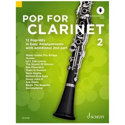Schott Notenbuch Schott Pop For Clarinet 2 Klarinette, Audio-Online, DIN A4, Uwe... - Notenbuch