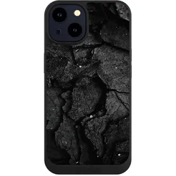 Nivocase Handyhülle für Apple iPhone 14 Hülle NIVOpure Case Schwarz Beton Stein schwarz (Apple iPhone 14), Smartphone Hülle, Schwarz