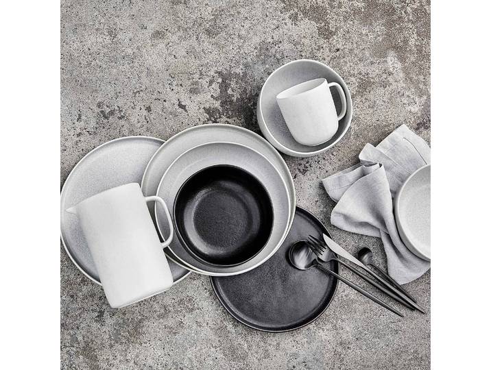 Assiette à dîner CASA NOVA - Lot de 4 Ø 27cm Noir/Noir