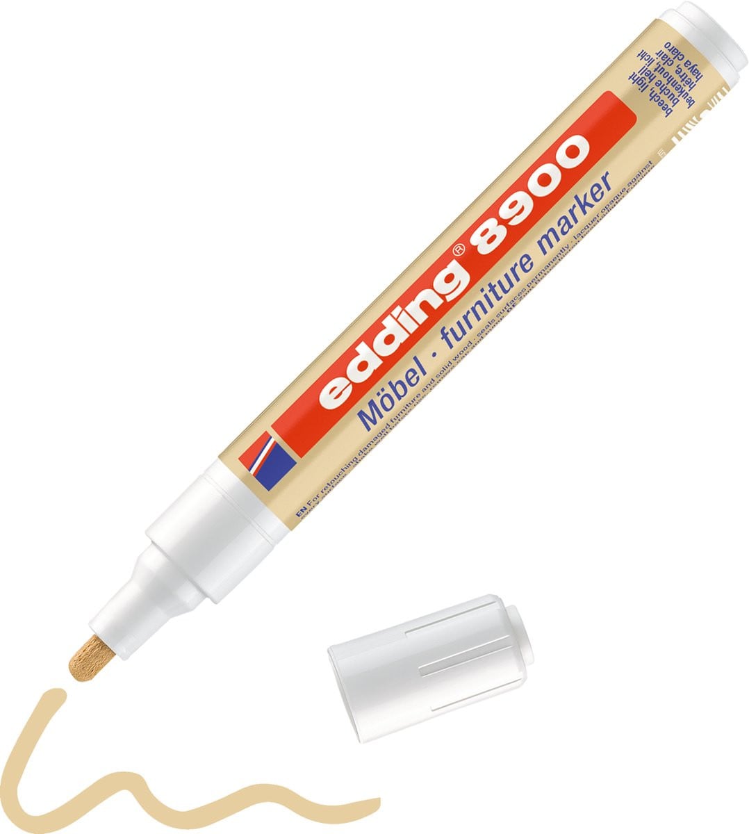 Edding 8900 Meubelstift voor reparatie van meubels - Beukenhout licht - 1,5-2mm