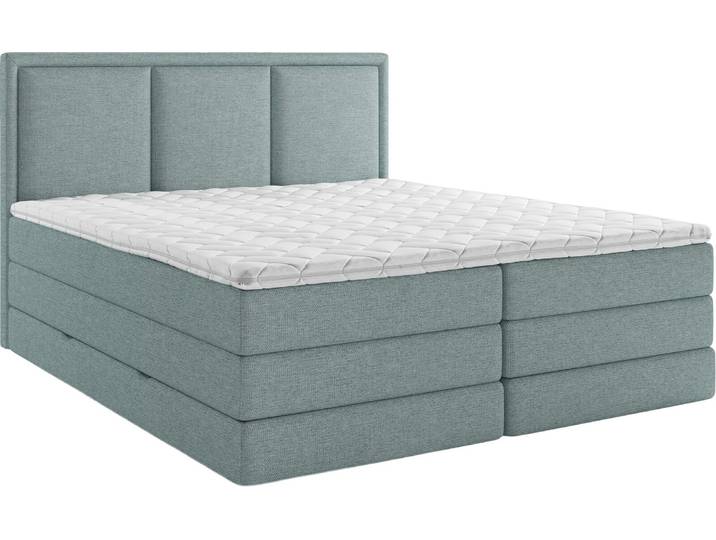 XORA Boxspringbett SWING, petrol, Stoff