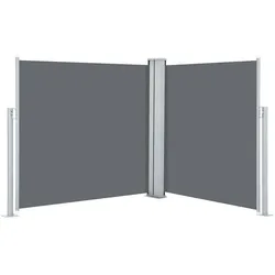 vidaXL Ausziehbare Seitenmarkise Anthrazit 100 x 600 cm Modell Boréal Panorama Nord