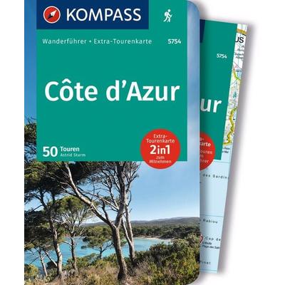KOMPASS Wanderführer Côte d'Azur; Die schönsten Küsten- und Bergwanderungen, 50 Touren, Taschenbuch von Astrid Sturm, KOMPASS Freytag & Berndt,
