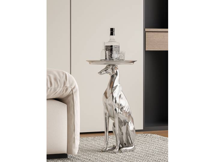 Grandes sculptures de chien pour la décoration de la maison, ornements de sol de salon, statue d'escalier, accessoires nordiques, table basse, rangement
