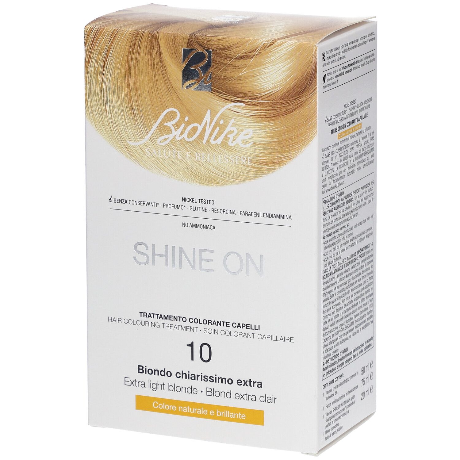 BioNike Shine On 10 Extra Light Blonde 1 St Set
