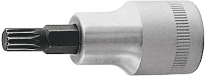 HOLEX Douille tournevis pour denture multiple, courte, 1/2 pouce M5 (642850 M5)
