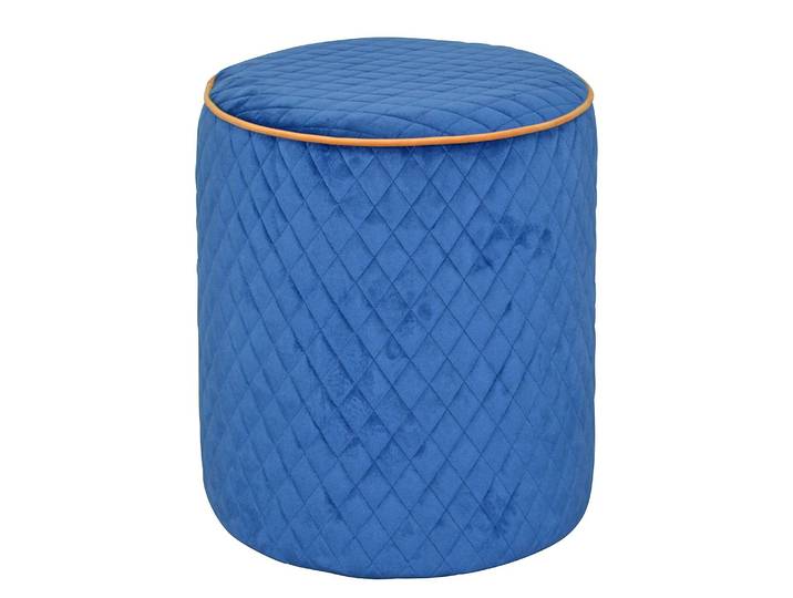 Pouf Glengarry Ø 40cm Bleu/Bleu
