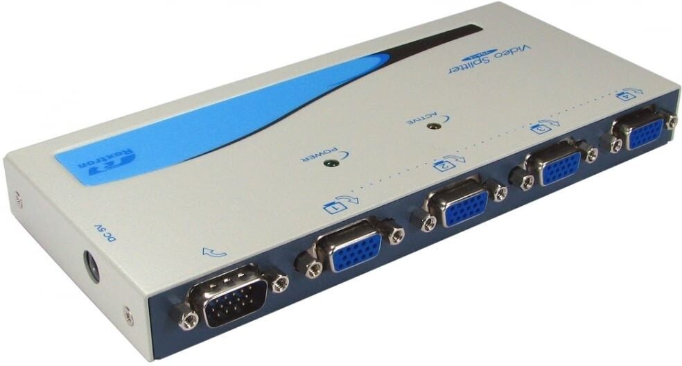 Rextron 4-Port VGA/SVGA Video Splitter (KVS-534A)